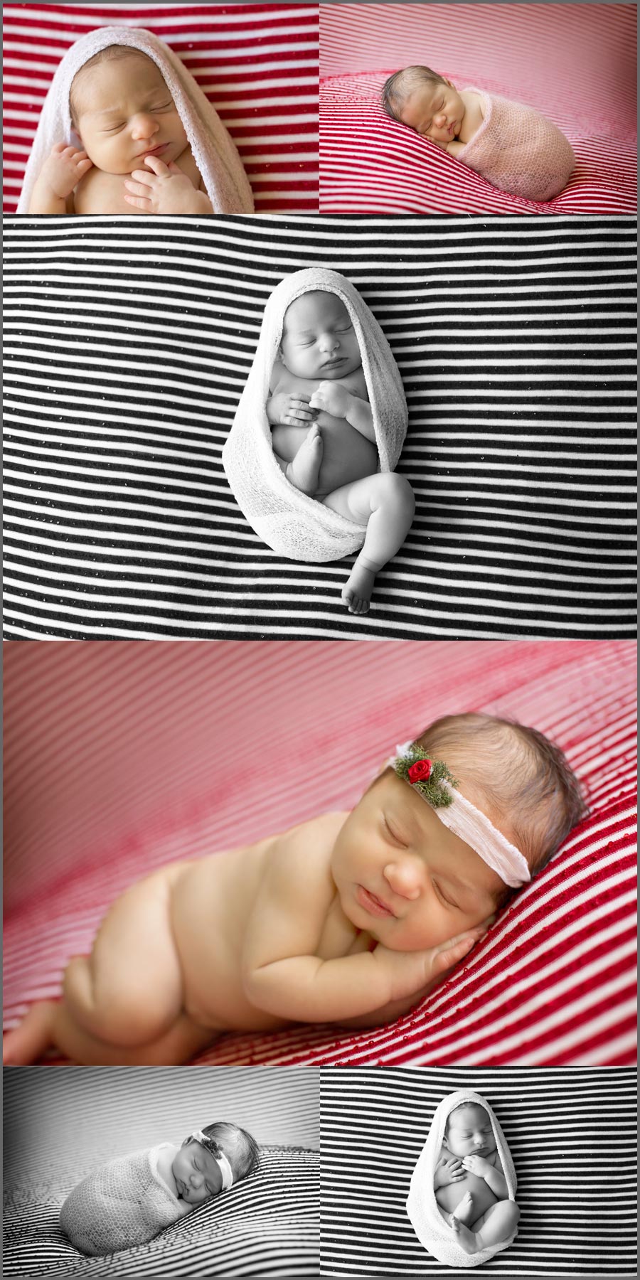 Milwaukee, WI custom newborn baby photographer.