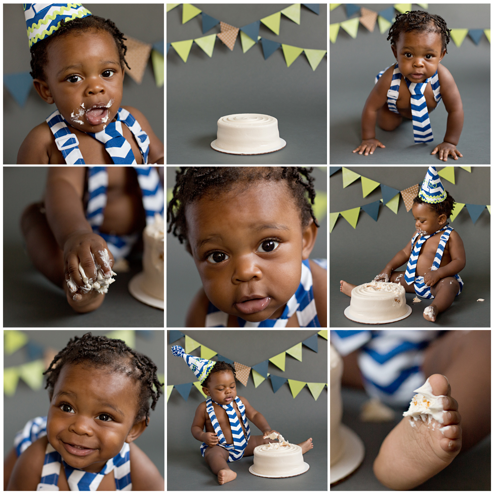 Carter One Year Cake Smash Session Outfit Banner