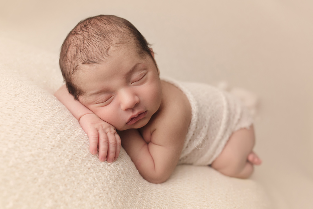 Newborn photoshoot done in Waukesha County studio at Sleepy Meadow Photography.