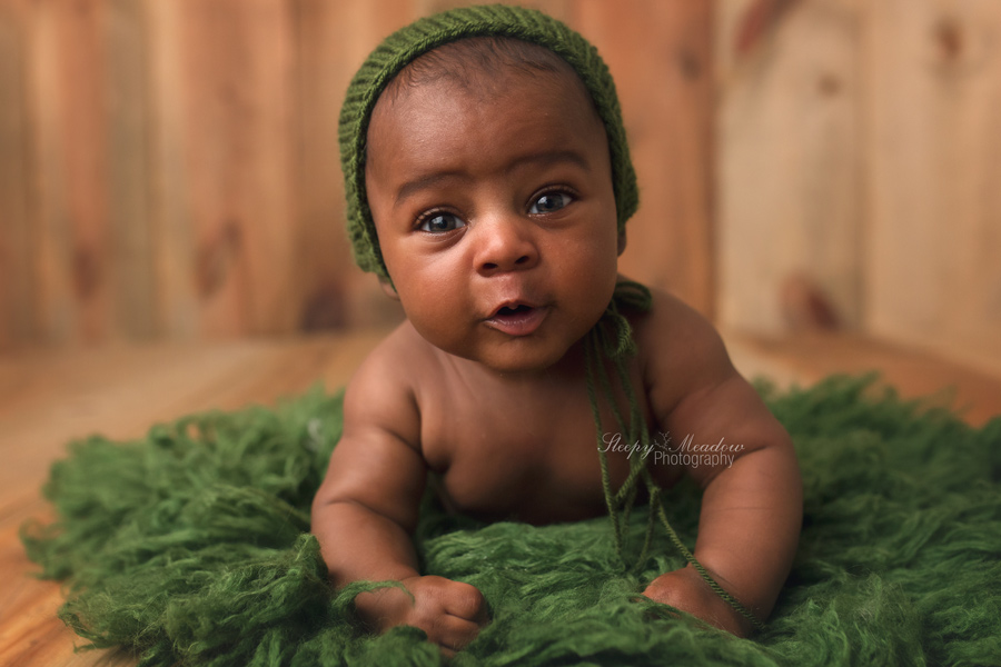 Cutest baby pictures photographed in Waukesha professional portrait studio.