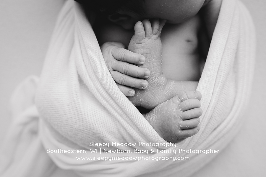 Baby Feet | Image by Sleepy Meadow Photography Racine Newborn Photographer