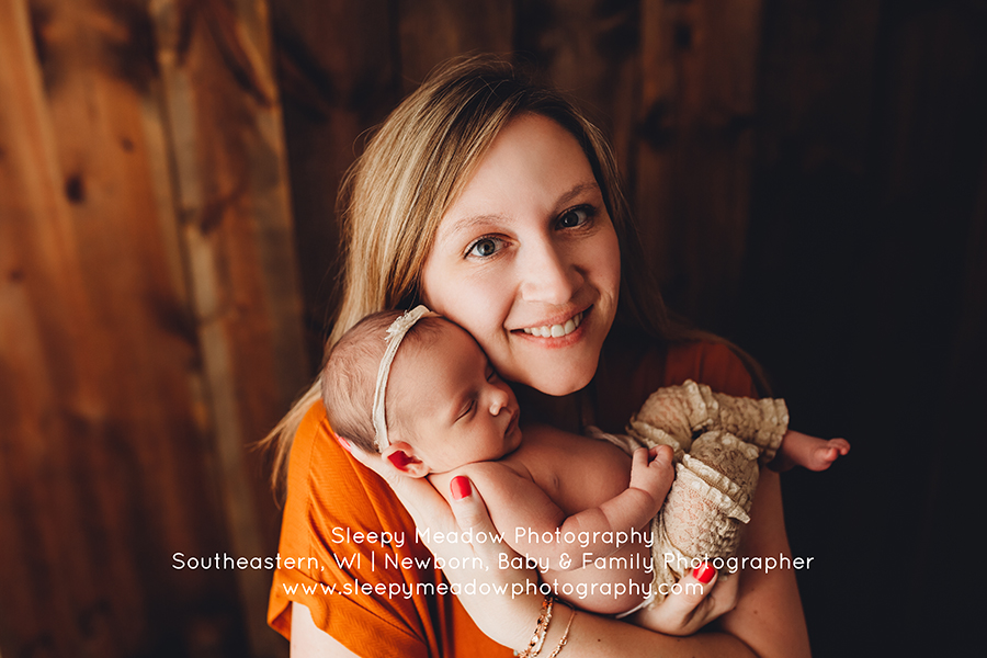 Chloe & Mom | Racine Newborn Photographer