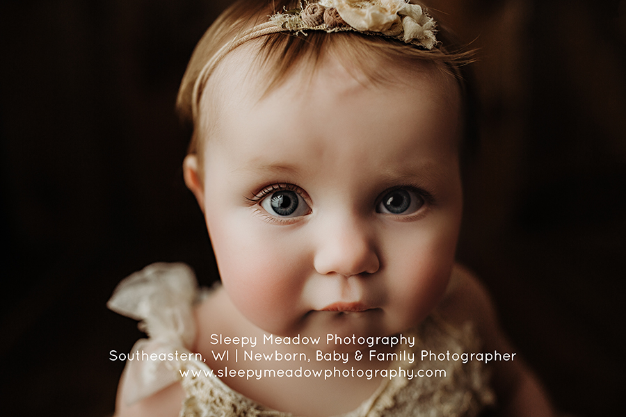 9 month old photo shoot by Sleepy Meadow Photography