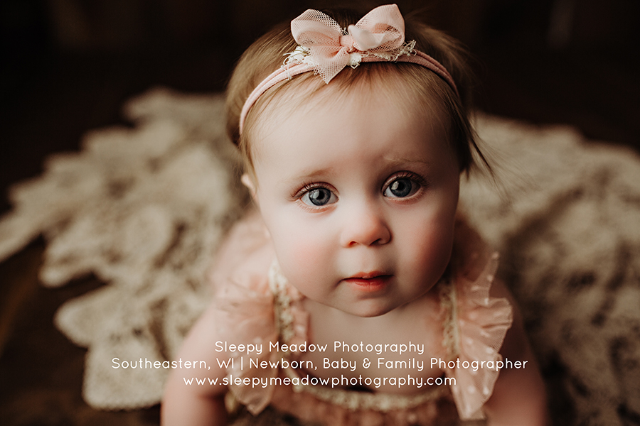 Professional baby girl pictures in Milwaukee