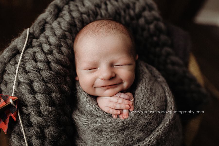 smiling baby boy